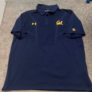 Men's Cal Bears Under Armour Short Sleeve Golf Polo Shirt Size